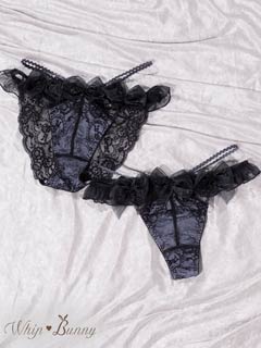 12/3再販!【明日花キララプロデュース/WhipBunny】 ラブリーリボンバレリーナショーツ / ブラックスワン