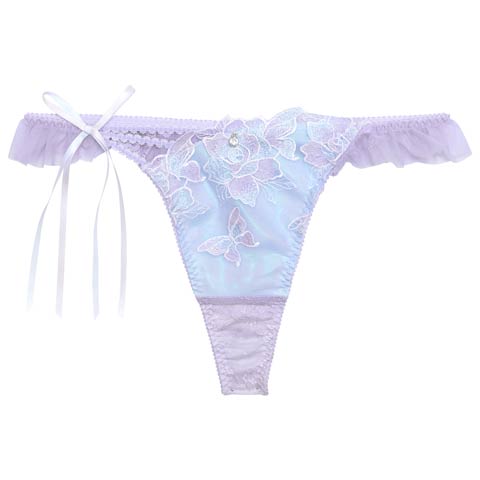 6/17再販!【明日花キララプロデュース/WhipBunny】Papillon Rose Fairy Shorts / パピヨンローズフェアリーショーツ(パピヨンブルー/Ｔバック-M)