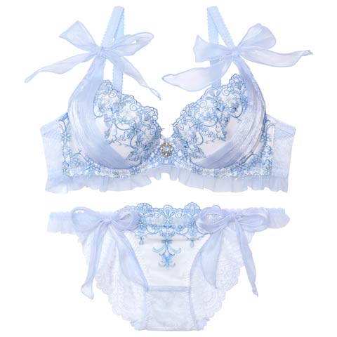 【明日花キララプロデュース/WhipBunny】Arabesque Chiffon Princess Bra&Shorts / アラベスクシフォンプリンセスブラ＆ショーツ[推し](エリザベート-B65/ショーツM)