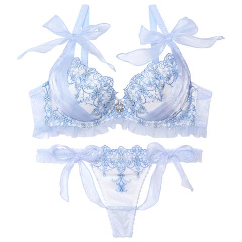 4/18新作!【Tバック】【明日花キララプロデュース/WhipBunny】Arabesque Chiffon Princess Bra&T-back/アラベスクシフォンプリンセスブラ＆Tバック[推し](エリザベート-B65/ショーツM)