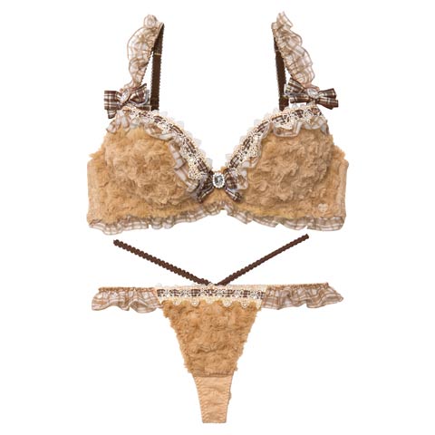 12/5新作!【Tバック】【明日花キララプロデュース/WhipBunny】Charming Teddy Bear Bra&T-back / チャーミングテディベアブラ＆Tバック[推し](ブラウンベア-B65/ショーツM)