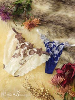 【明日花キララプロデュース/WhipBunny】Botanical Plaid Tulle Shorts/T-back ボタニカルプレイドチュールショーツ / Tバック