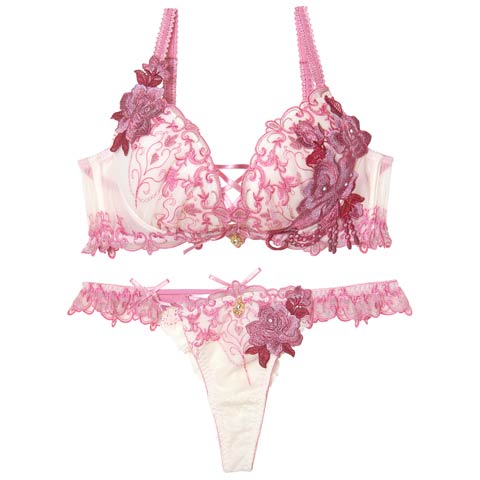 7/5再販!【Tバック】【明日花キララプロデュース/WhipBunny】Luxury Rose Heart Bra&T-back / ラグジュアリーローズハートブラ＆Tバック[推し](メアリーマグダレン-B65/ショーツM)
