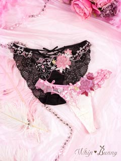4/23新作!【明日花キララプロデュース/WhipBunny】Luxury Rose Heart Shorts/T-back ラグジュアリーローズハートショーツ/Tバック