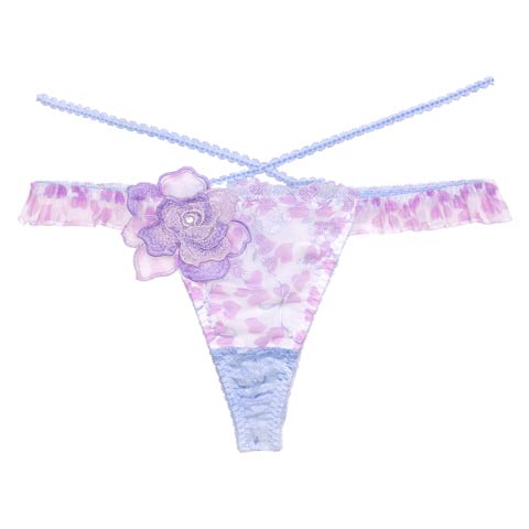 【明日花キララプロデュース/WhipBunny】Fresh Heart Petal Shorts/T-back フレッシュハートペタルショーツ/Tバック(Ｔバック/アクアペタル-M)