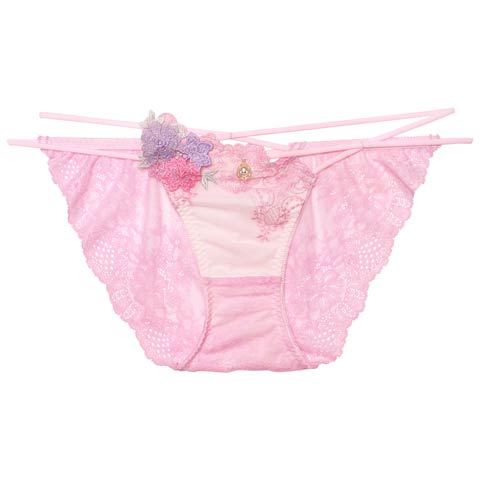 【明日花キララプロデュース/WhipBunny】Dressy Flower Lady Shorts/T-back ドレッシーフラワーレディショーツ/Tバック(フラワーブーケ/フルバック-M)