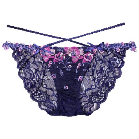 7/25再販!【Tバック】【明日花キララプロデュース/WhipBunny】Radiant Iris Bloom Shorts / ラディアントアイリスブルームショーツ(ブルーアイリス/フルバック-M)