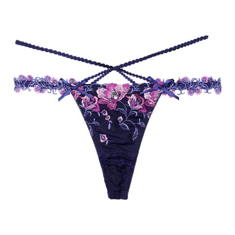 7/25再販!【Tバック】【明日花キララプロデュース/WhipBunny】Radiant Iris Bloom Shorts / ラディアントアイリスブルームショーツ(ブルーアイリス/Ｔバック-M)