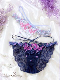5/30新作!【Tバック】【明日花キララプロデュース/WhipBunny】Radiant Iris Bloom Shorts / ラディアントアイリスブルームショーツ