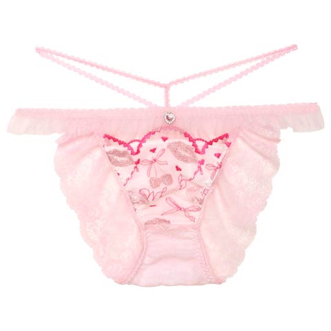 9/27再販!【明日花キララプロデュース/WhipBunny】Dazzling Rouge Cherry Shorts / ダズリンルージュチェリーショーツ(ルージュピンク/フルバック-M)