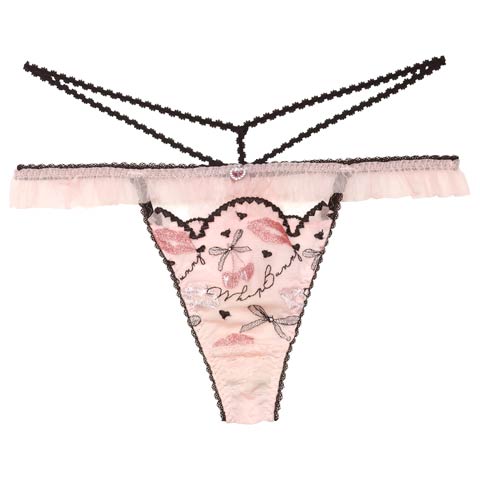 9/27再販!【明日花キララプロデュース/WhipBunny】Dazzling Rouge Cherry Shorts / ダズリンルージュチェリーショーツ(ルージュブラック/Tバック-M)