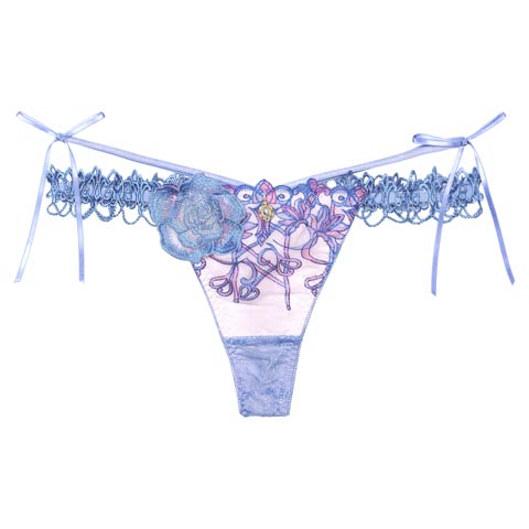 【明日花キララプロデュース/WhipBunny】Royal Stained Glass Shorts / ロイヤルステンドグラスショーツ(ブルー グラス/Tバック-M)