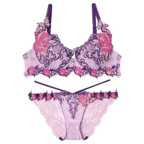10/3新作!【明日花キララプロデュース/WhipBunny】Gothic Butterfly Bloom Bra&Shorts / ゴシックバタフライブルームブラ＆ショーツ[推し](バタフライピー-B65/ショーツM)
