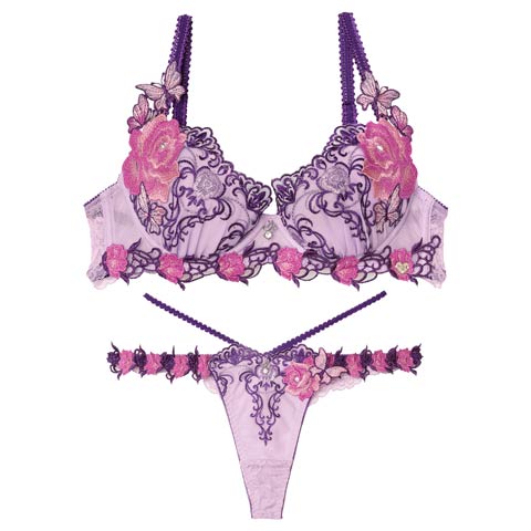 10/3新作!【Tバック】【明日花キララプロデュース/WhipBunny】Gothic Butterfly Bloom Bra&T-back / ゴシックバタフライブルームブラ＆Tバック[推し](バタフライピー-B65/ショーツM)