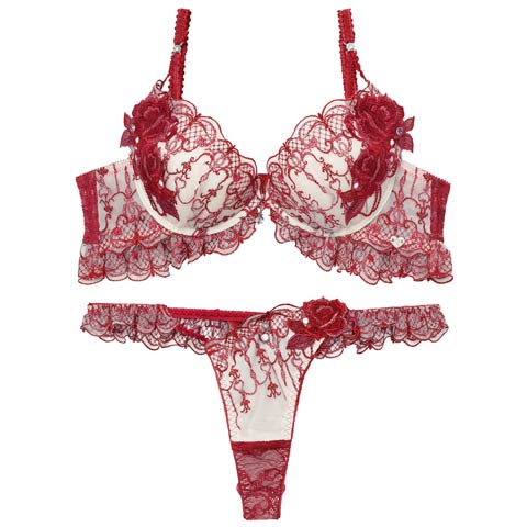 1/26新作!【Tバック】【明日花キララプロデュース/WhipBunny】Gorgeous Masquerade Bra&T-back/ ゴージャスマスカレードブラ＆Tバック[推し](ロイヤルレッド-B65/ショーツM)