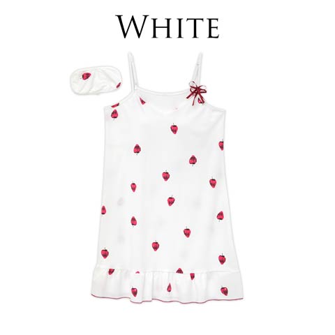 【明日花キララ着用】Fresh Strawberry Camisole Onepiece フレッシュストロベリーキャミソール[Whip Bunny](WHITE-FREE)