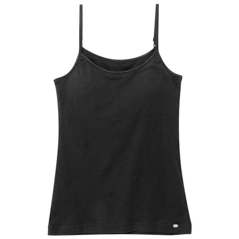 10/29新作!Cotton Simple Camisole 単品(ブラック-M)