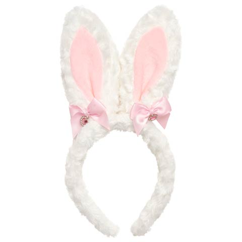 【明日花キララプロデュース/WhipBunny】Pretty Heart Rabbit Headband プリティハートラビットカチューシャ[1/10再販](ホワイト-フリー)