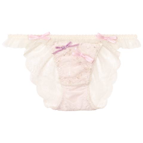【明日花キララプロデュース/WhipBunny】Twinkle Sweet Candy Shorts / トゥインクルスイートキャンディショーツ(ホワイトキャンディーリボン/フルバック-M)
