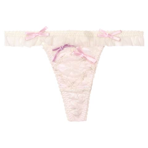 【明日花キララプロデュース/WhipBunny】Twinkle Sweet Candy Shorts / トゥインクルスイートキャンディショーツ(ホワイトキャンディーリボン/Tバック-M)
