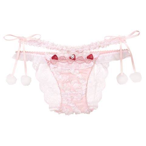 【明日花キララプロデュース/WhipBunny】Cutie Shortcake Shorts / キューティーショートケーキショーツ(ホワイトショートケーキ/フルバック-M)