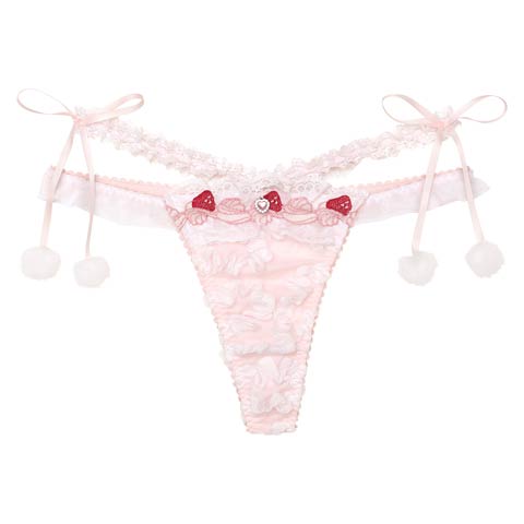 【明日花キララプロデュース/WhipBunny】Cutie Shortcake Shorts / キューティーショートケーキショーツ(ホワイトショートケーキ/Tバック-M)