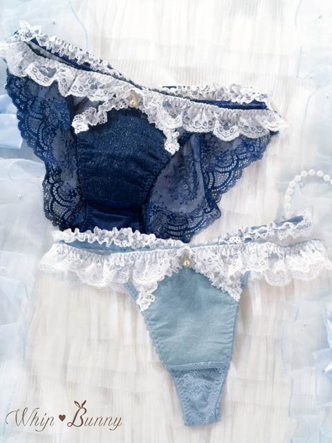 8/26再販!【明日花キララプロデュース/WhipBunny】Lacy Tiered Denim Shorts / レーシィティアードデニムショーツ