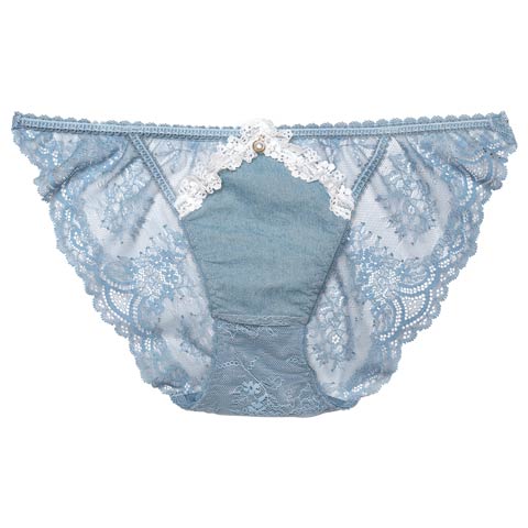 8/26再販!【明日花キララプロデュース/WhipBunny】Lacy Tiered Denim Shorts / レーシィティアードデニムデザイン違いショーツ(ライトブルー/フルバック-M)