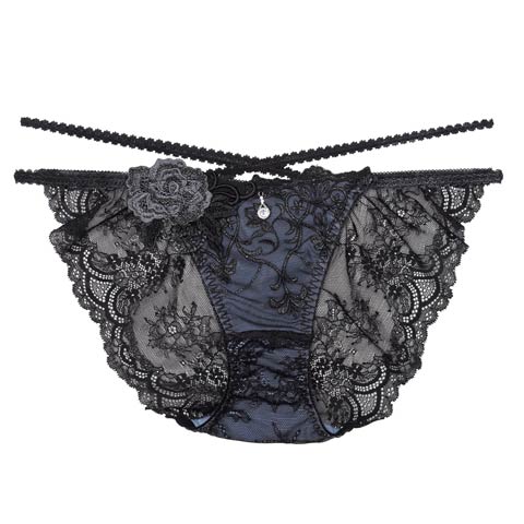 【明日花キララプロデュース/WhipBunny】Luxury Rose Lacy Shorts / ラグジュアリーローズレーシーショーツ(ラグジュアリーブラック/フルバック-M)