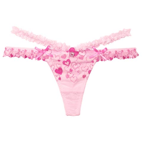 7/21新作!【明日花キララプロデュース/WhipBunny】Sweetie Heart Frill Shorts / スウィーティーハートフリルショーツ(ハートピンク/Tバック-M)