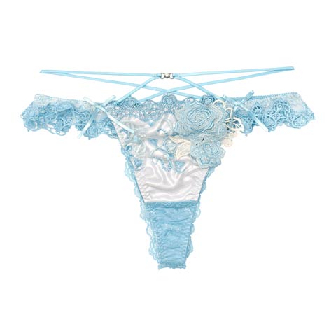 11/22再販!【明日花キララプロデュース/WhipBunny】Glitter Rose Tiara Shorts / グリッターローズティアラショーツ(シャインライトブルー/Tバック-M)