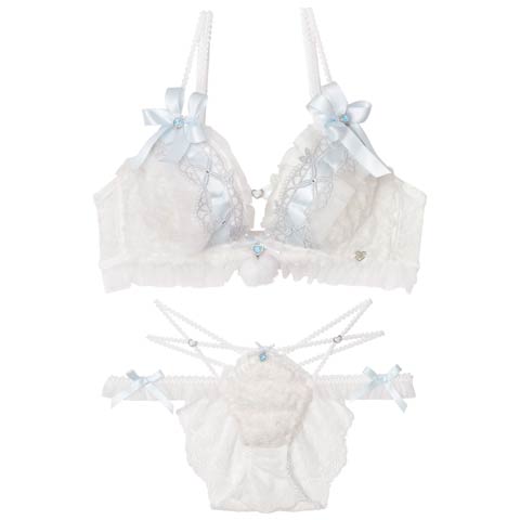 9/19新作!【明日花キララプロデュース/WhipBunny】Fluffy Sweet Puppy Bra&Shorts / フラッフィースウィートパピーブラ＆ショーツ[推し](フラッフィーホワイト-B65/ショーツM)