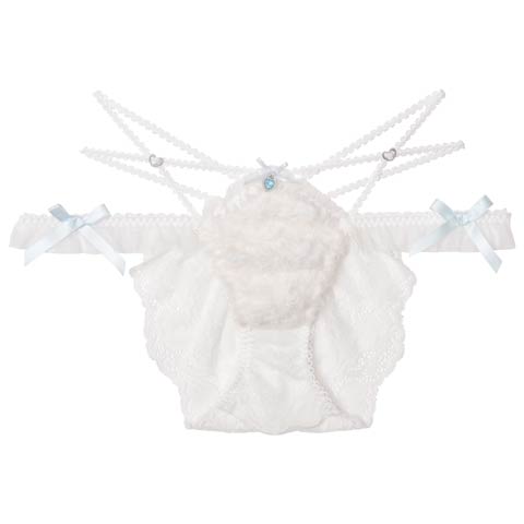 9/19新作!【明日花キララプロデュース/WhipBunny】Fluffy Sweet Puppy Shorts / フラッフィースウィートパピーショーツ(フラッフィーホワイト/フルバック-M)