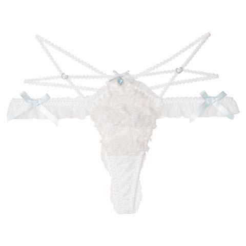 9/19新作!【明日花キララプロデュース/WhipBunny】Fluffy Sweet Puppy Shorts / フラッフィースウィートパピーショーツ(フラッフィーホワイト/Tバック-M)