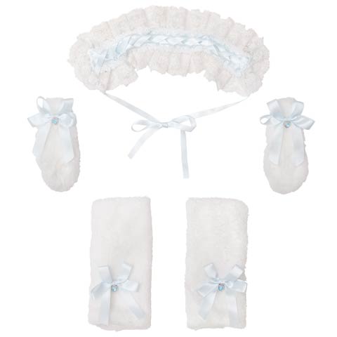 9/19新作!【明日花キララプロデュース/WhipBunny】Fluffy Sweet Puppy Head dress&Armcovers / フラッフィースウィートパピーヘッドドレス＆アームカバー(フラッフィーホワイト-ｻｲｽﾞ無)