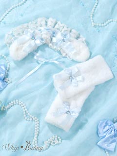 9/19新作!【明日花キララプロデュース/WhipBunny】Fluffy Sweet Puppy Head dress&Armcovers / フラッフィースウィートパピーヘッドドレス＆アームカバー