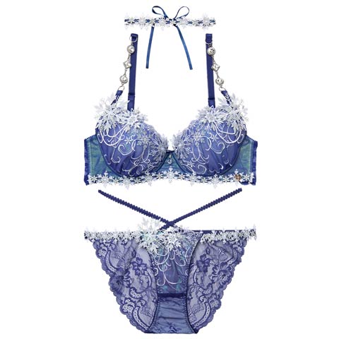 11/28新作!【明日花キララプロデュース/WhipBunny】Aurora Snow Queen Bra&Shorts / SNOW CRYSTAL オーロラスノークイーンブラ＆ショーツ[推し](スノークリスタル-B65/ショーツM)