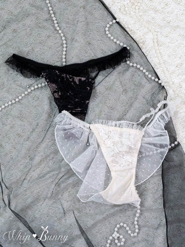 2/27新作!【明日花キララプロデュース/WhipBunny】Dot Ribbon Tulle Shorts / ドットリボンチュールショーツ