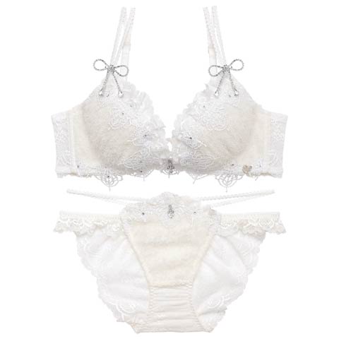 4/24新作!【明日花キララプロデュース/WhipBunny】Sweet Shaggy Knit Bra&Shorts/スウィートシャギーニットブラ＆ショーツ[推し](ホワイトシャギー-B65/ショーツM)