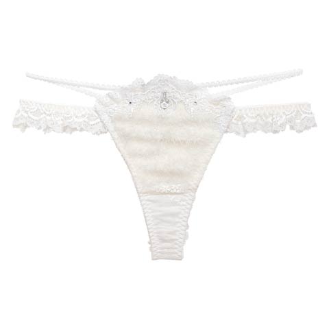 4/24新作!【明日花キララプロデュース/WhipBunny】Sweet Shaggy Knit Shorts / スウィートシャギーニットショーツ(ホワイトシャギー/Tバック-M)