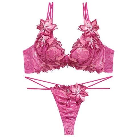 5/4新作!【Tバック】【明日花キララプロデュース/WhipBunny】Spark Rich Flower Bra&T-back/ スパークリッチフラワーブラ＆Tバック[推し](スパークピンク-B65/ショーツM)