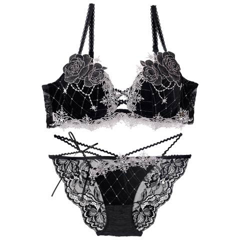 10/10新作!【明日花キララプロデュース/WhipBunny】Luxe Jewelry Velour Bra&Shorts / リュクスジュエリーベロアブラ＆ショーツ[推し](オニキスバイオレット-B65/ショーツM)