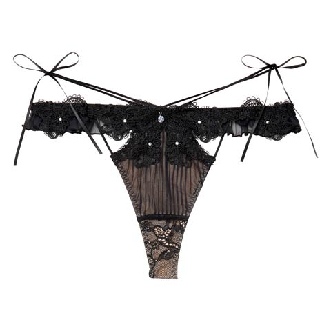 2/20新作!【明日花キララプロデュース/WhipBunny】Pleats Bijou Rose Shorts / プリーツビジューローズショーツ(ブラッククラシカル/Tバック-M)