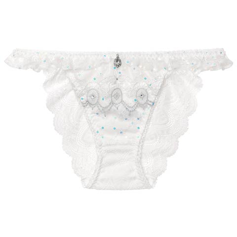 3/13新作!【明日花キララプロデュース/WhipBunny】Princess Lame Chiffon Shorts / プリンセスラメシフォンショーツ(ホワイトプリンセス/フルバック-M)