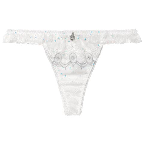 3/13新作!【明日花キララプロデュース/WhipBunny】Princess Lame Chiffon Shorts / プリンセスラメシフォンショーツ(ホワイトプリンセス/Tバック-M)