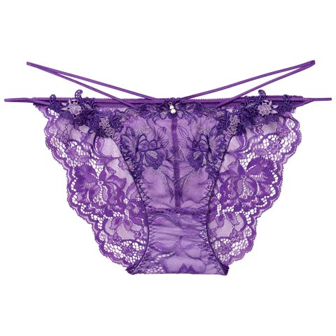 4/3新作!【明日花キララプロデュース/WhipBunny】Jewelry Bloom Lace Shorts / ジュエリーブルームレースショーツ(レーヴバイオレット/フルバック-M)