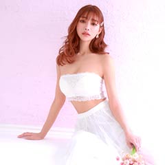 【明日花キララ着用】All Lace Non wire Tube Bra オールレースノンワイヤーチューブブラ[Whip Bunny]