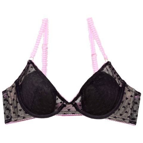 10/16新作!【Alisa Uenoプロデュース/awgu】HEART Series ブラジャー(ブラック-Sサイズ)