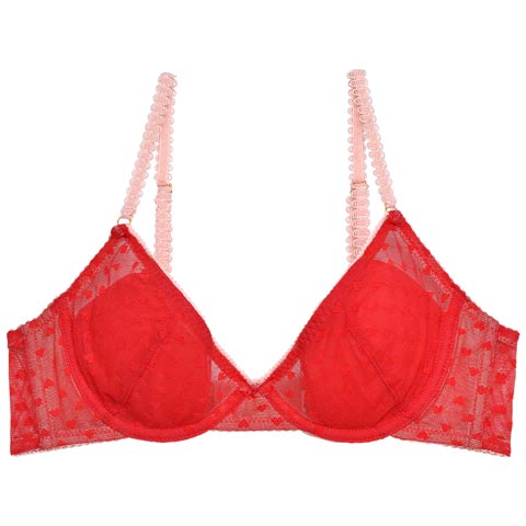 10/16新作!【Alisa Uenoプロデュース/awgu】HEART Series ブラジャー(ラベンダー-Sサイズ)