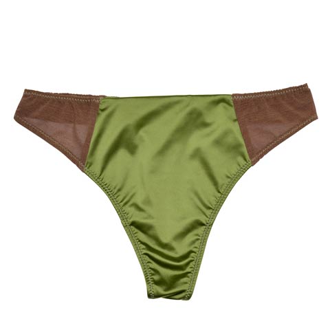 10/16新作!【Alisa Uenoプロデュース/awgu】LUXURY Series Tバック(カーキ-XSサイズ)